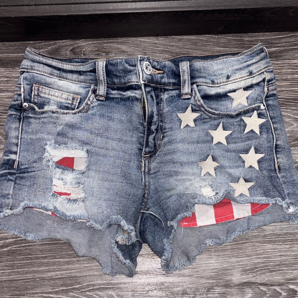 Starry Blue Denim Women's Shorts